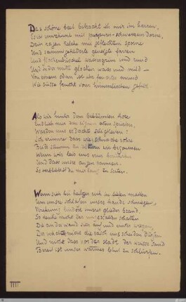 Als wir hinter dem beblümten thore (Als wir hinter dem beblümten tore) : [SW III: H16]; [SW III, S. 88/144-145]