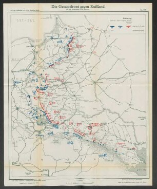 Nr. 10. Die Gesamtfront gegen Rußland am 16. November 1914 abends.