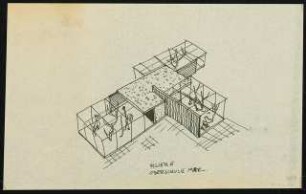 Bundesgartenschau 1957, Köln: Pergolengarten: Lageplan 1:500