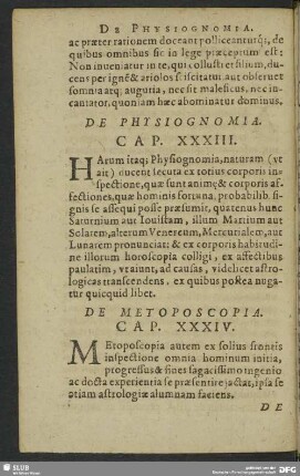 De Physiognomia. Cap. XXXIII.