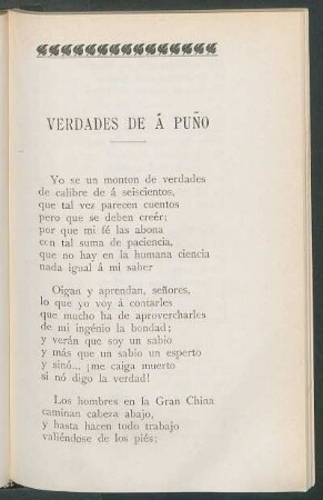 Verdades de á puño