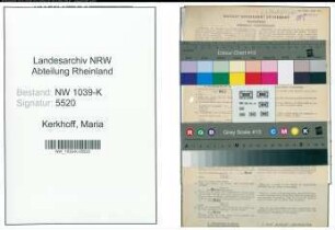 Entnazifizierung Maria Kerkhoff , geb. 17.04.1897 (Lehrerin)