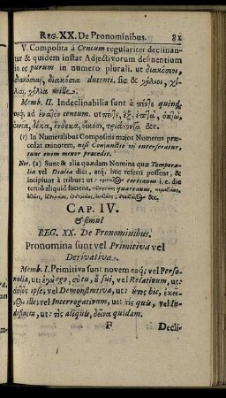 Cap. IV. De Pronominibus.