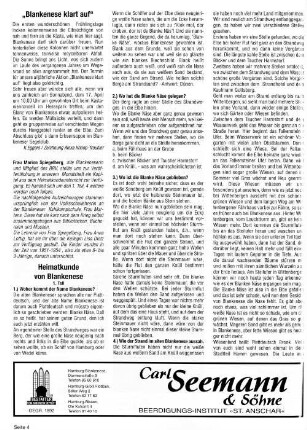 Heimatkunde von Blankenese : 1. Teil