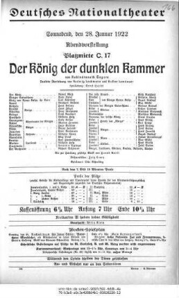 Der König der dunklen Kammer