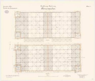 Proviantamt, Köln Körnerspeicher: Grundriss EG, 1. OG 1:100