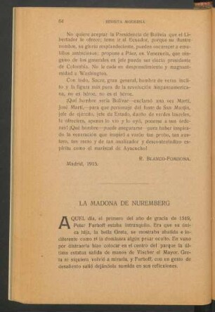 La Madona de Nuremberg