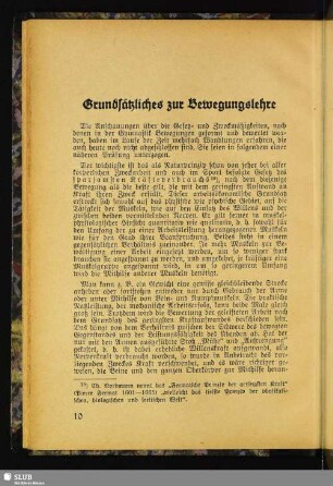 Grundsätzliches zur Bewegungslehre