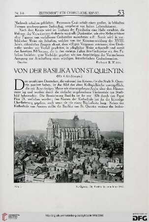 Von der Basilika von St. Quentin