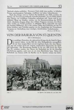 Von der Basilika von St. Quentin