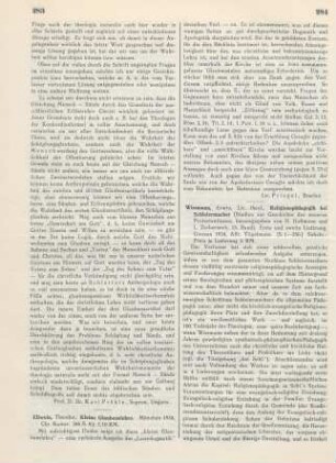 283-284 [Rezension] Ellwein, Theodor, Kleine Glaubenslehre