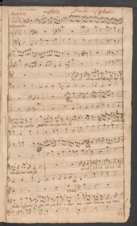 Procris und Cephalus. Auszüge. Arr; T, orch