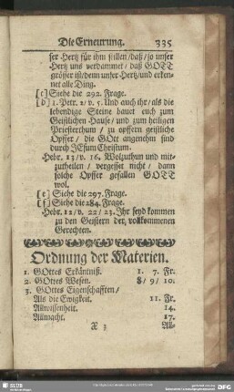 Ordnung der Materien