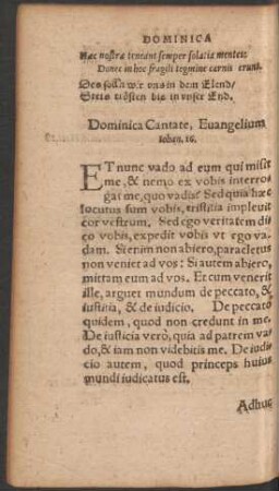 Dominica Cantate ...
