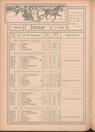 1. Monat Januar [bis 12. Monat Dezember]