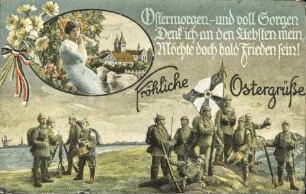 Fröhliche Ostergrüße - Ostermorgen, - und voll Sorgen [...]