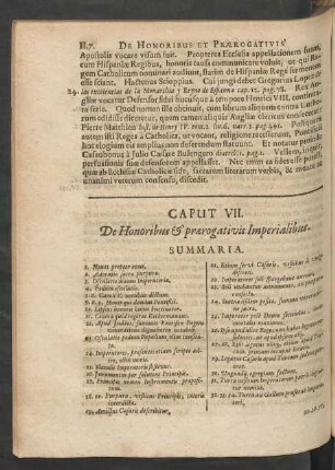 Caput VII. De Honoribus & praerogativis Imperialibus