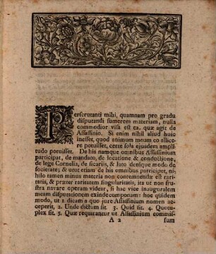 Disp. iur. inaug. de assassinio, vom Meuchelmorde