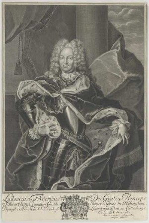 Bildnis des Ludovicus Friedericus Schwartzburgi Hohenstein