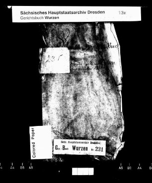 Gerichtshandelsbuch von Röcknitz (beider Anteile) und Treben (bei Wurzen), Bd. 1