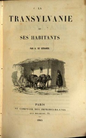 La Transylvanie et ses habitants, 2