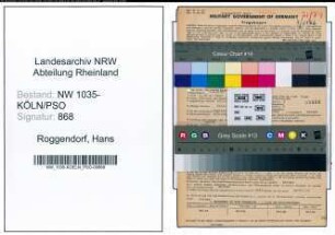 Entnazifizierung Hans Roggendorf , geb. 05.04.1907 (Verladebeamter)