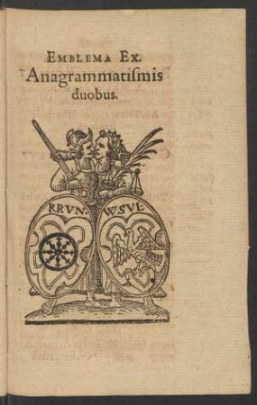 Emblema Ex Anagrammatismis duobus.