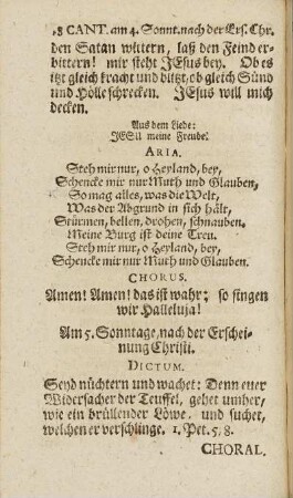 Am 5. Sonntag, nach der Erscheinung Christi.
