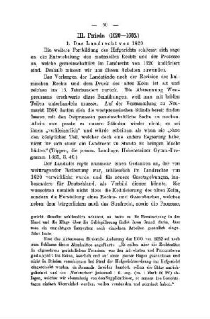 III. Periode. (1620-1685)