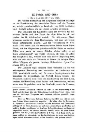 III. Periode. (1620-1685)