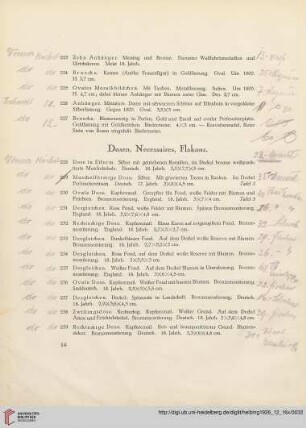 Dosen, Necessaires, Flakons (Nr. 228-292)