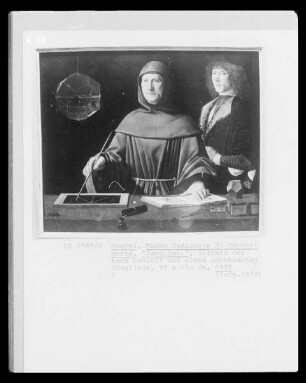 Bildnis von Fra' Luca Pacioli mit einem Jüngling