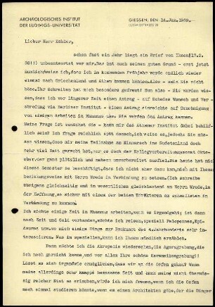 W. Zschietzschmann an K. Kübler