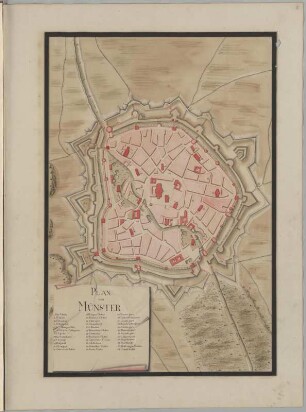 Plan von Münster