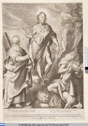 Die Heiligen Andreas, Johannes und Hieronymus