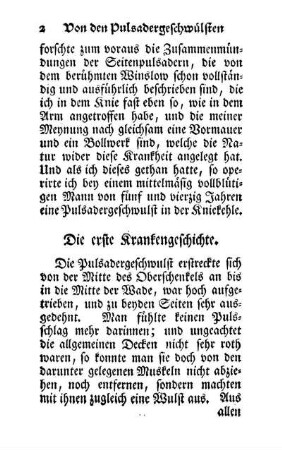 Die erste Krankengeschichte