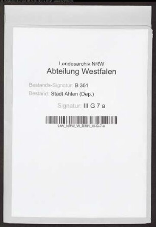 Documentum Depositionis behuf burgermeister und rath die Combinirte schütters, Nachtwächters und todtengräbers stelle betreffend.