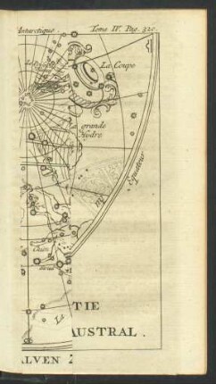 Tafel: Seconde partie de l'hemisphere celeste austral.
