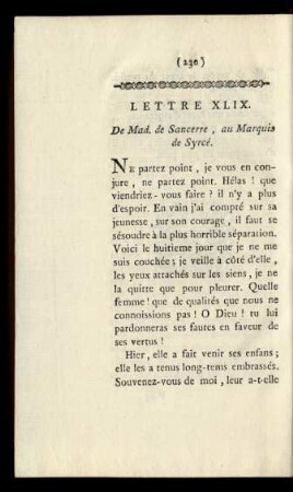 Lettre XLIX.