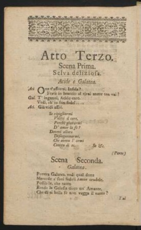 Atto Terzo = Dritte Handlung