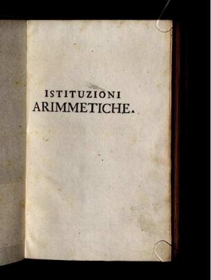 Istituzioni Arimmetiche