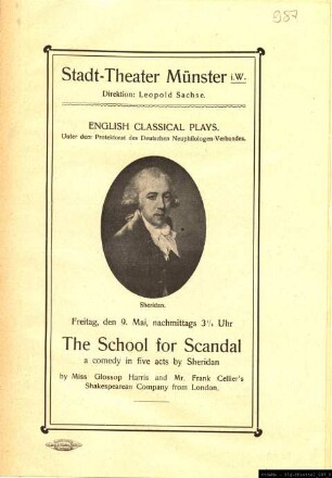 English Classical Plays The School for Scandal