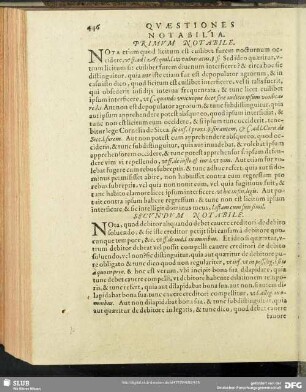 Quaestiones Notabilia