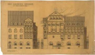 Billing, Hermann; Karlsruhe, Hirschstr. 101 a / Vorholzstr.; Haus Kohlbecker - Ansichten