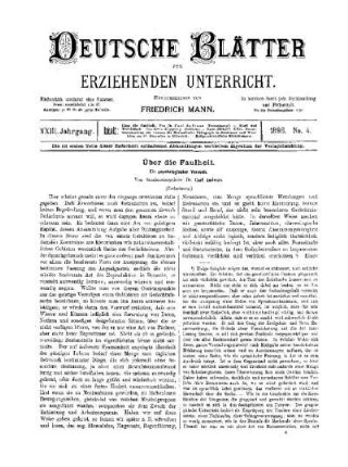Über die Faulheit : (Fortsetzung)