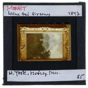 Monet, Seine bei Giverny (NY Metrop. Museum ?)