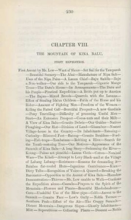 Chapter VIII. The mountain of Kina Balu