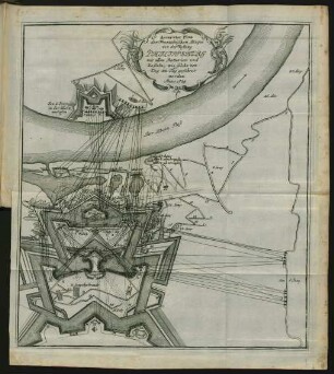Accurater Plan der Frantzösischen Attaque vor der Vestung Philippsburg ...