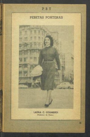 Laura C. Otamendi (profesora de piano) - [Fotografía] : Pebetas porteñas