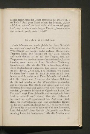 Bei der Waschfrau